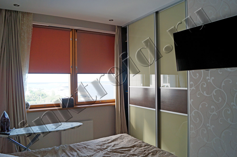 Рулонные шторы в спальную комнату фото Волгоград